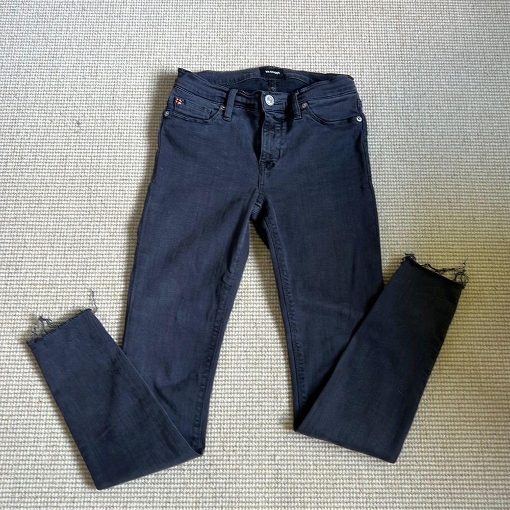 Faded Black/dark grey Hudson jeans